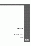 Case IH 414, 420 Operator`s Manual