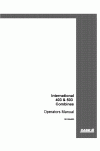 Case IH 403, 503 Operator`s Manual