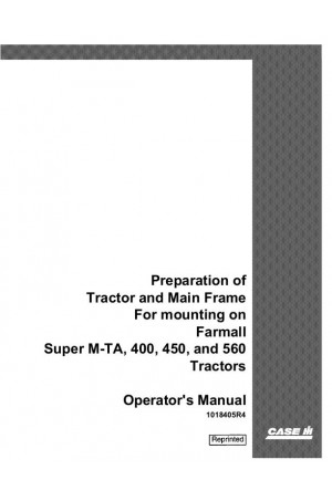 Case IH 234 Operator`s Manual