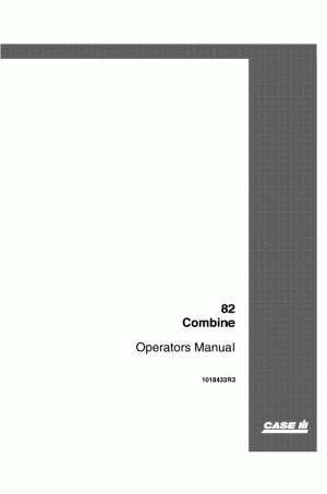 Case IH 82 Operator`s Manual