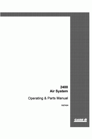 Case IH 2400 Operator`s Manual