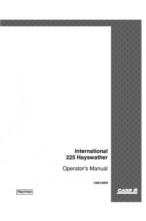 Case IH 225 Operator`s Manual