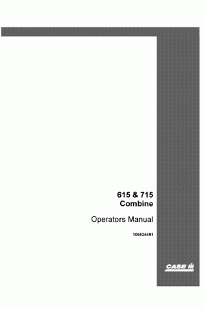 Case IH 615, 715 Operator`s Manual