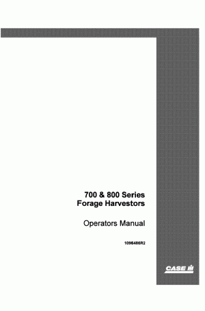 Case IH 700, 800 Operator`s Manual