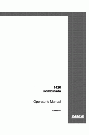 Case IH 1420 Operator`s Manual