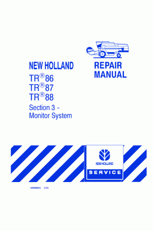 New Holland TR86, TR87, TR88 Service Manual