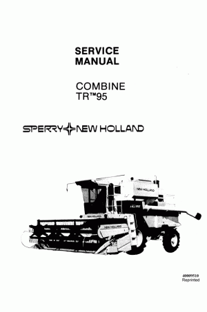 New Holland TR95 Service Manual