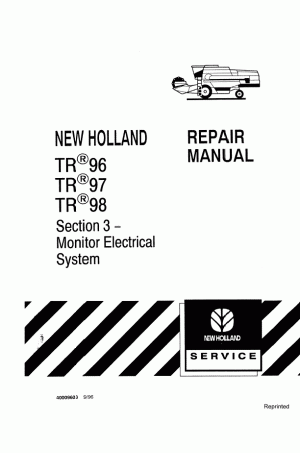 New Holland TR96, TR97, TR98 Service Manual