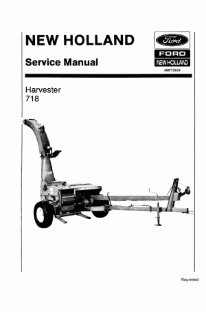 New Holland 718 Service Manual