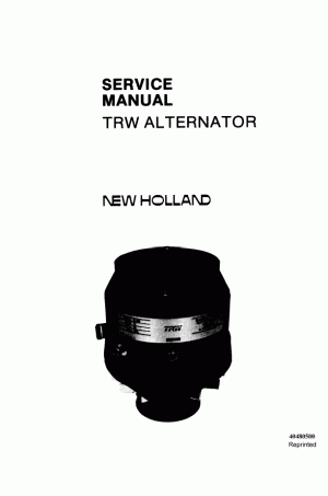 New Holland N/A Service Manual