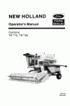 New Holland TR75, TR85 Operator`s Manual