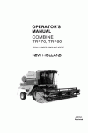 New Holland TR76, TR86 Operator`s Manual