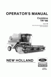 New Holland TR86 Operator`s Manual