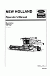 New Holland TR87 Operator`s Manual