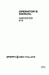 New Holland 616 Operator`s Manual