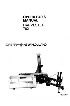 New Holland 782 Operator`s Manual