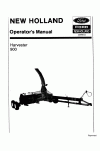 New Holland 900 Operator`s Manual