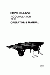 New Holland 2010 Operator`s Manual