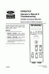 New Holland V2000 Operator`s Manual