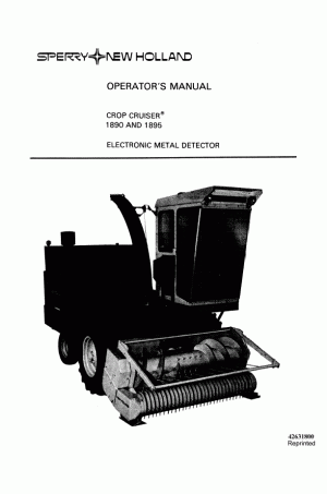 New Holland 1890, 1895 Operator`s Manual