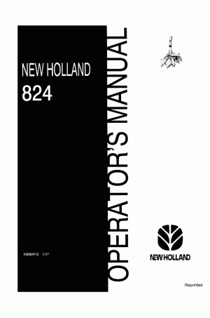 New Holland 824 Operator`s Manual