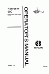 New Holland 900 Operator`s Manual
