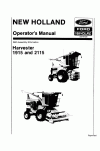New Holland 1915, 2115 Operator`s Manual