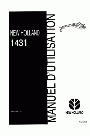 New Holland 1431 Operator`s Manual