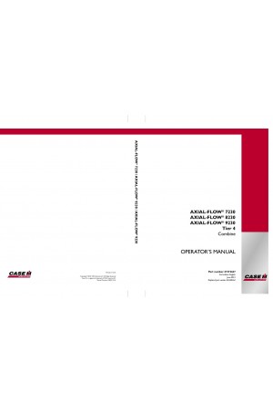 Case IH Axial-Flow 7230, Axial-Flow 8230, Axial-Flow 9230 Operator`s Manual