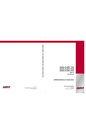 Case IH Axial-Flow 7230, Axial-Flow 8230, Axial-Flow 9230 Operator`s Manual