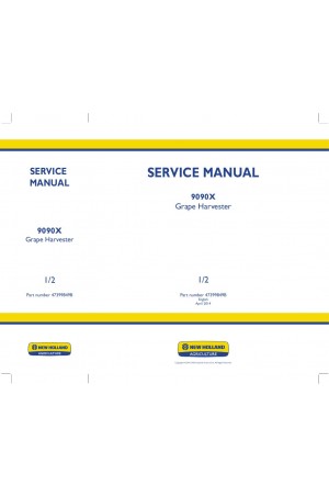 New Holland 9090X Service Manual