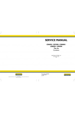 New Holland CR6090, CR7090, CR8080, CR8090, CR9090 Service Manual