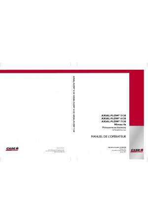 Case IH Axial-Flow 5130, Axial-Flow 6130, Axial-Flow 7130 Operator`s Manual