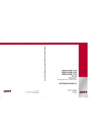 Case IH Axial-Flow 5130, Axial-Flow 6130, Axial-Flow 7130 Operator`s Manual