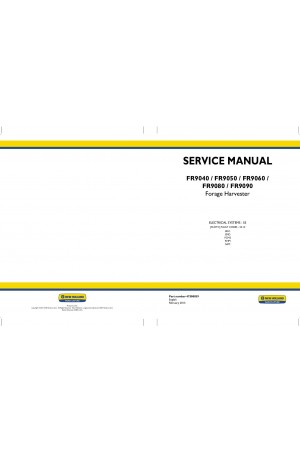 New Holland FR9040, FR9050, FR9060, FR9080, FR9090 Service Manual