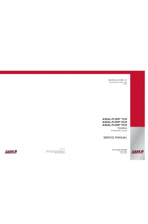 Case IH Axial-Flow 7230, Axial-Flow 8230, Axial-Flow 9230 Service Manual