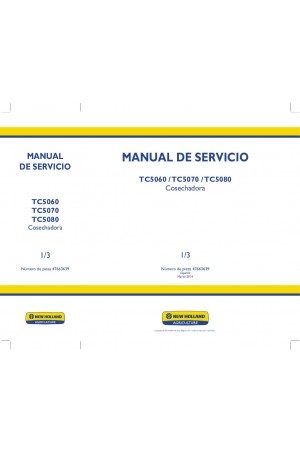 New Holland TC5060, TC5070, TC5080 Service Manual