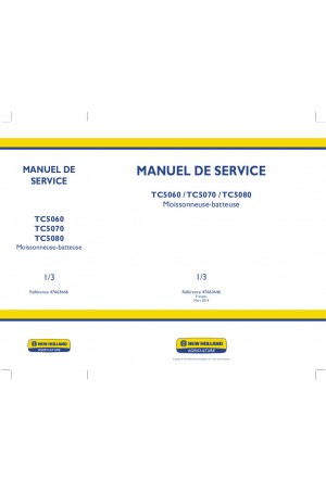 New Holland TC5060, TC5070, TC5080 Service Manual