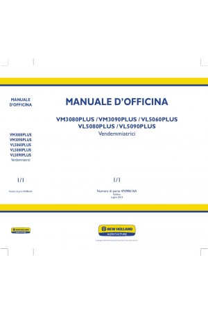 New Holland VL5060, VL5080, VL5090, VM3080, VM3090 Service Manual