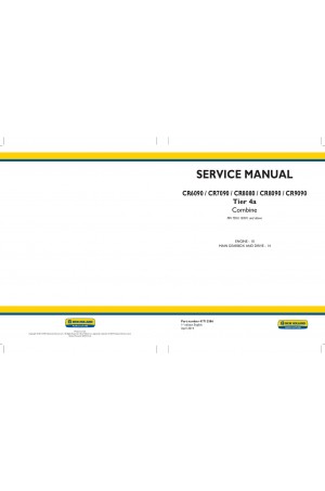 New Holland CR6090, CR7090, CR8080, CR8090, CR9090 Service Manual