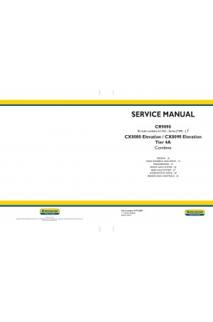 New Holland CR9090 Service Manual