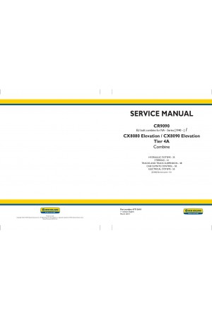 New Holland CR9090, CX8080, CX8090 Service Manual