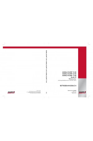 Case IH Axial-Flow 5140, Axial-Flow 6140, Axial-Flow 7140 Operator`s Manual