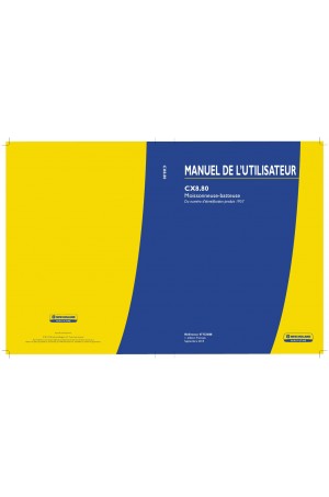 New Holland CX8.80 Operator`s Manual