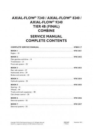 Case IH Axial-Flow 7240, Axial-Flow 8240, Axial-Flow 9240 Service Manual