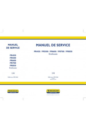 New Holland FR450, FR500, FR600, FR700, FR850 Service Manual