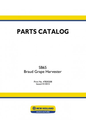 New Holland SB65 Parts Catalog