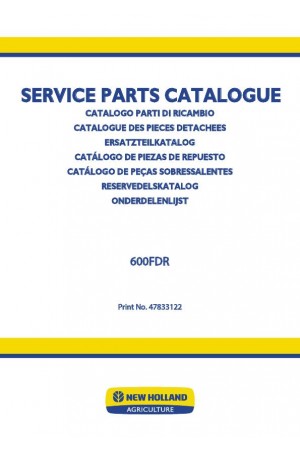 New Holland 600FDR Parts Catalog