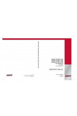 Case IH Axial-Flow 7240, Axial-Flow 8240, Axial-Flow 9240 Operator`s Manual