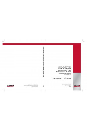 Case IH Axial-Flow 7240, Axial-Flow 8240, Axial-Flow 9240 Operator`s Manual